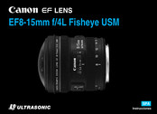 Canon EF8-15mm f/4L Fisheye USM Instrucciones