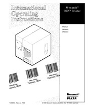 Monarch PAXAR 9805 Instrucciones Para El Operador