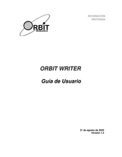 Orbit Research ORBIT WRITER Guía De Usuario