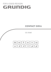 Grundig CG 5040 Guia De Inicio Rapido