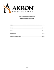 Akron Brass FIREFOX 3293 Instrucciones De Funcionamiento