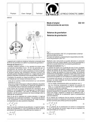 LEYBOLD 332 101 Instrucciones De Servicio