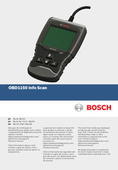 Bosch OBD1150 Info Scan Guia De Inicio Rapido