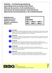 BBG M6/1 Manual De Funcionamiento Y De Mantenimiento