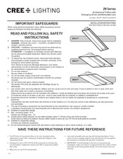 CREE LIGHTING ZR14 Instrucciones De Instalación