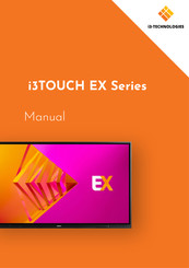 i3-TECHNOLOGIES i3TOUCH EX Serie Manual De Instrucciones