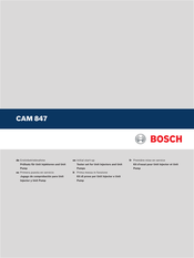 Bosch CAM 847 Manual De Instrucciones
