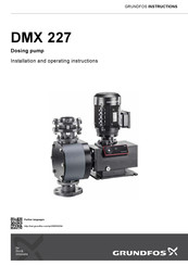 Grundfos DMX 227 Instrucciones De Instalación Y Funcionamiento