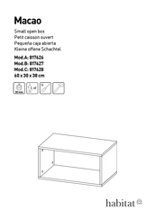 Habitat Macao 817628 Manual De Instrucciones