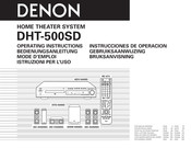 Denon DHT-500SD Instrucciones De Operación