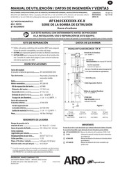 Ingersoll Rand ARO AF1265S Serie Manual De Utilización