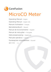 CareFusion MicroCo Manual De Funcionamiento