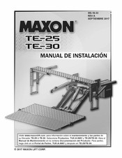 Maxon TE-25 Manual De Instalación