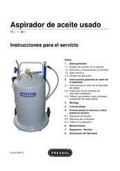 Pressol 27 622 Instrucciones Para El Servicio