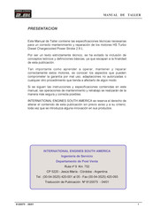 Ford Power Stroke HS TurboDiesel Chargecooled PS 2.8L Manual De Taller