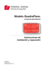 Federal Signal QUADRAFLARE Instrucciones De Instalación Y Reparación