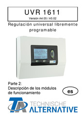 Technische Alternative UVR 1611 Manual De Funcionamiento