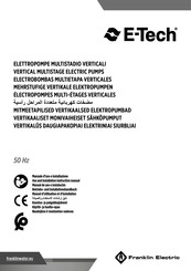 Franklin Electric E-Tech EV30 Manual De Uso E Instalación