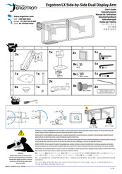 Ergotron LX Side-by-Side Dual Display Arm Guia Del Usuario