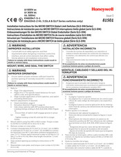 Honeywell GLS-DIN Serie Instrucciones De Instalación