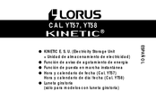 LORUS KINETIC YT58 Manual De Uso