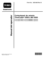 Toro TimeCutter MX 5000 Manual Del Operador