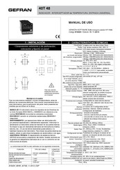 Gefran 40T 48 Manual De Uso