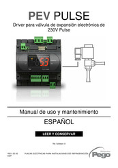 Pego PEV PULSE Manual De Uso Y Mantenimiento