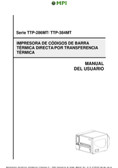 TSC Auto ID Technology TTP-384MT Serie Manual Del Usuario