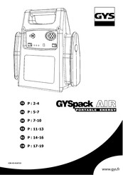 GYS pack AIR Manual De Instrucciones
