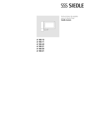 SSS Siedle A 180-30 Instrucciones De Empleo