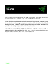 Razer WILDCAT Manual Del Usuario