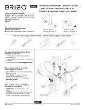 Brizo Litze 65335LF-LHP Manual De Instrucciones