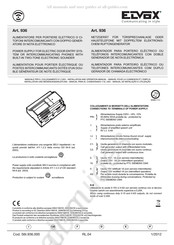 Elvox 936 Manual Para El Conexionado Y El Uso