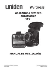 Uniden iWitness DC2 Manual De Utilización