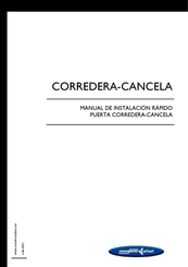 Novoferm CORREDERA-CANCELA Manual De Instalación Rápido