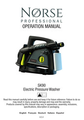 NORSE PROFESSIONAL SK90 Manual De Operación