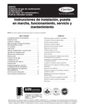 Carrier 59SP6A Instrucciones De Instalación, Puesta En Marcha, Funcionamiento, Servicio Y Mantenimiento