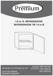 Premium levella PRF1665HW Manual De Uso Y Cuidado
