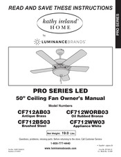 Luminance Brands Kathy Ireland Home PRO LED Serie El Manual Del Propietario