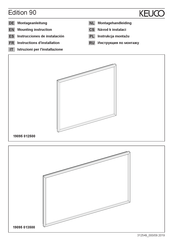 KEUCO Edition 90 19095 013500 Instrucciones De Instalación