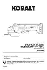 Kobalt KAG 424B-03 Manual De Instrucciones