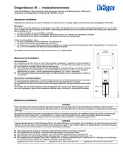 Dräger DrägerSensor IR Instrucciones Para La Instalación