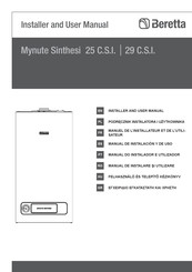 Beretta Mynute Sinthesi 29 C.S.I Manual De Instalación Y De Uso