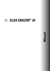 ELSA ERAZOR III Manual