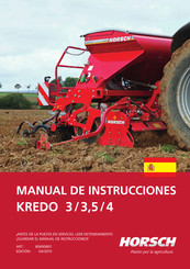 horsch KREDO 3,5 Manual De Instrucciones