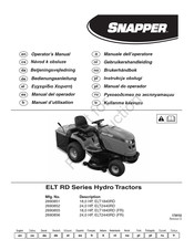 Snapper ELT2440RD Manual Del Operador