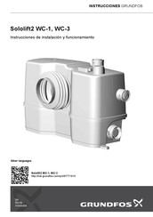 Grundfos Sololift2 WC-1 Instrucciones De Instalación Y Funcionamiento