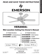 Emerson VERANDA CF552GRT00 Manual Del Usuario