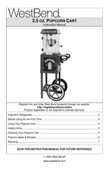 Westbend PCMC20RD13 Manual De Instrucciones